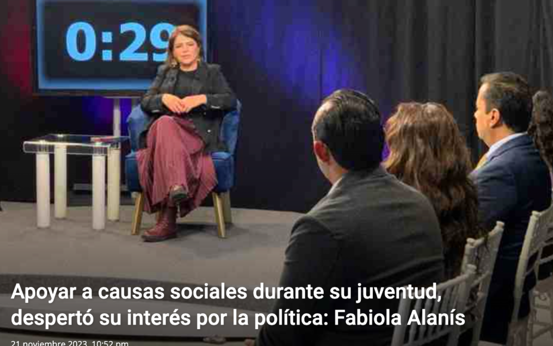 Tengo valores y principios, nací en la izquierda y ahí seguiré. Fabiola Alanís Sámano